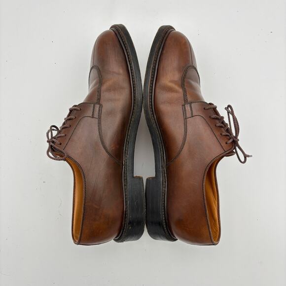 J.M. Weston 598-22 Half Hunt Brown Boxcalf Leather Derby Shoes Men\'s 8D main image 12